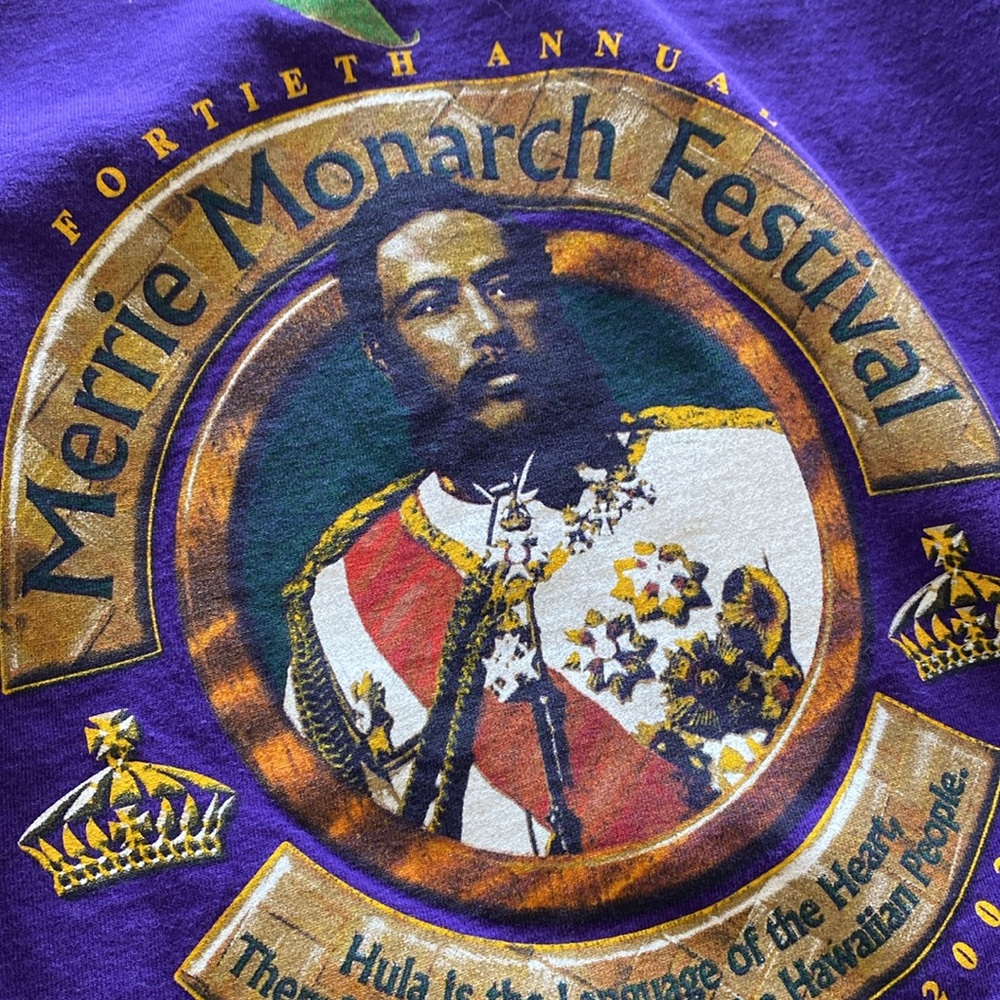 ALOHA! 2001 Monarch Festival Purple T-Shirt